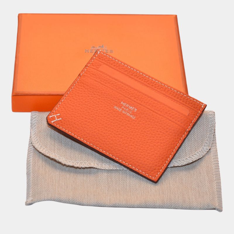 Унисекс кардхолдер Hermès от естествена кожа