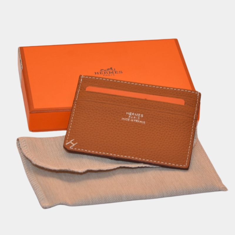 Унисекс кардхолдер Hermès от естествена кожа