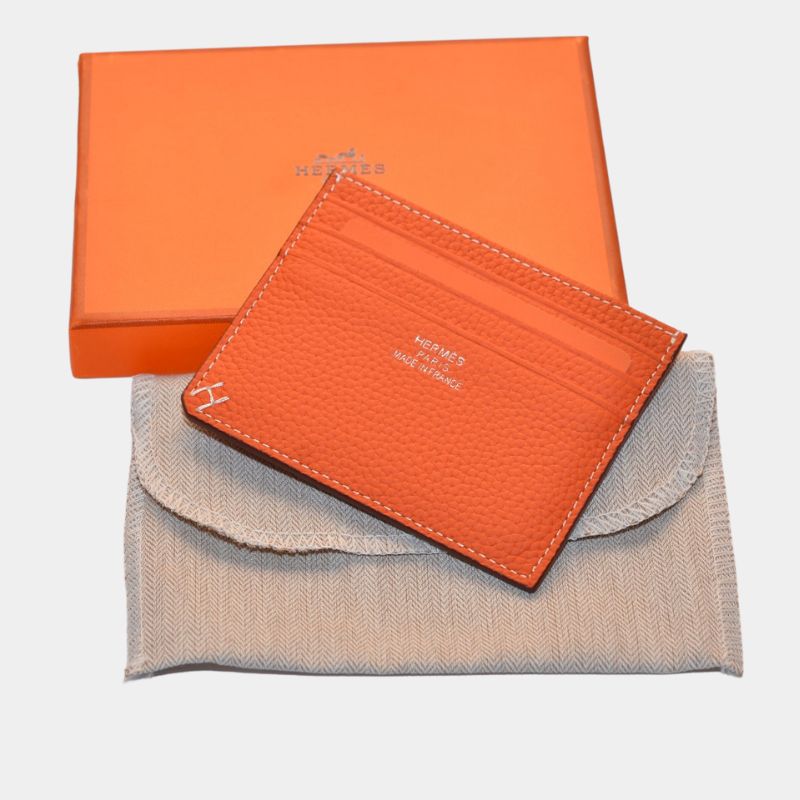 Унисекс кардхолдер Hermès от естествена кожа