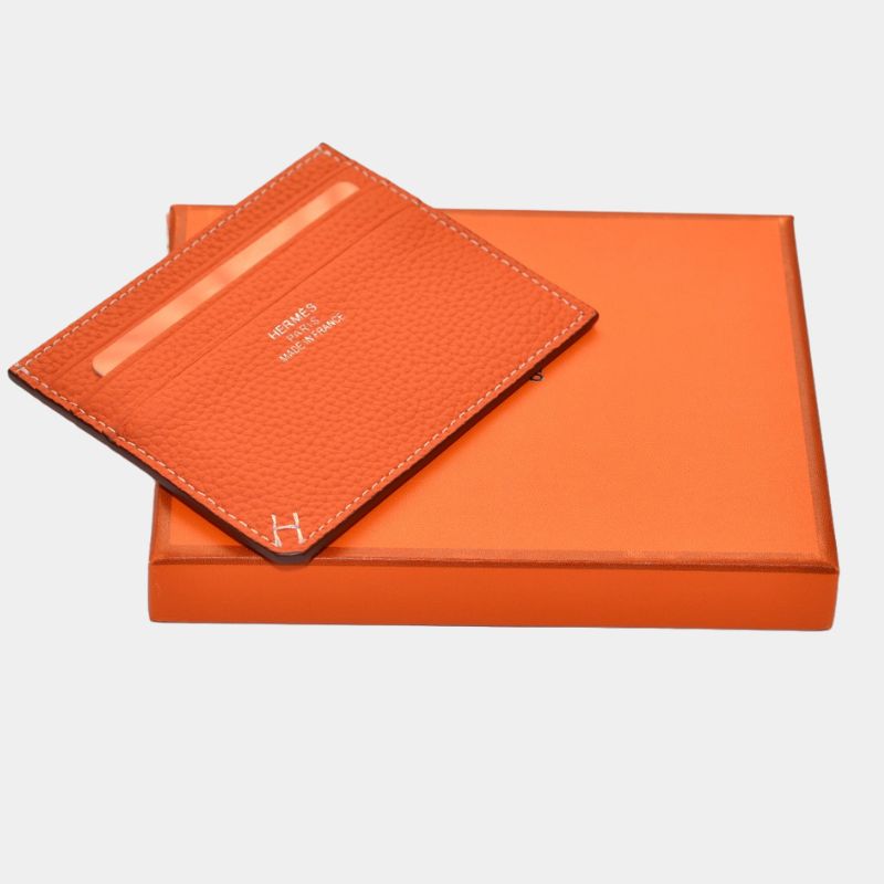 Унисекс кардхолдер Hermès от естествена кожа