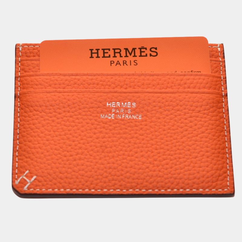 Унисекс кардхолдер Hermès от естествена кожа