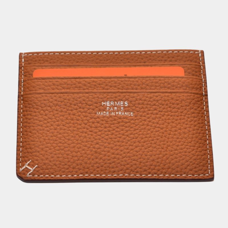 Унисекс кардхолдер Hermès от естествена кожа
