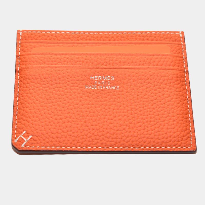 Унисекс кардхолдер Hermès от естествена кожа