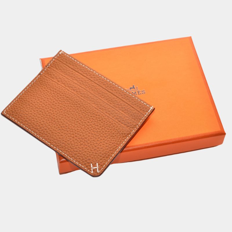 Унисекс кардхолдер Hermès от естествена кожа