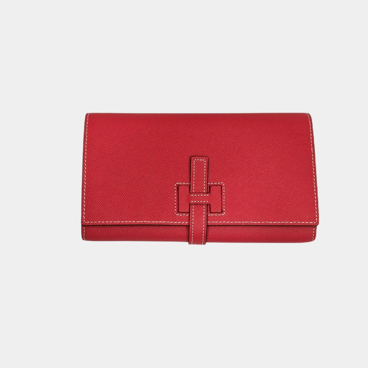 Дамско портмоне с дълга дръжка Hermes от естествена кожа
