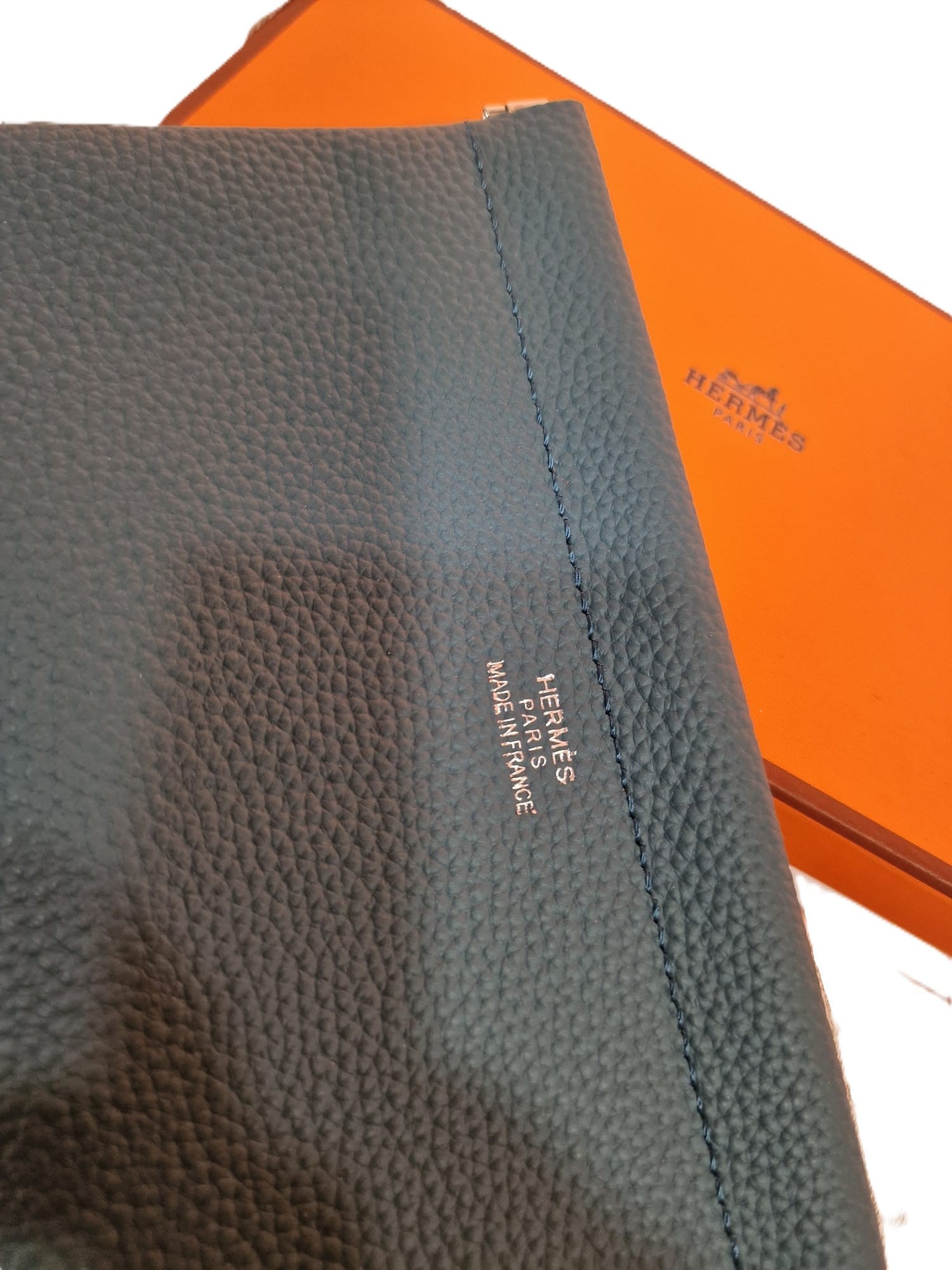 Унисекс портфейл Hermes от естествена кожа