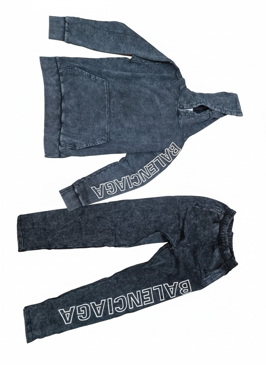 Мъжки спортен комплект B "Washed Black Logo"